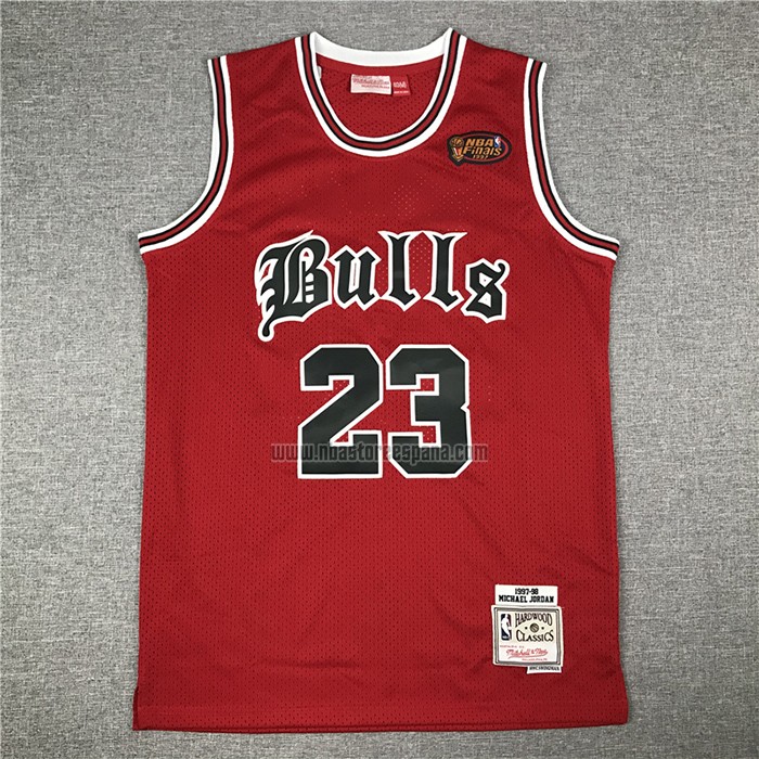 Camiseta Chicago Bulls Michael Jordan NO 23 Retro Rojo2